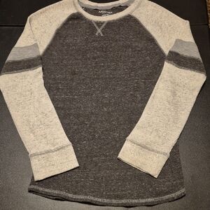 Arizona Jean Company Men's Dark Gray and Light Gray Crewneck Sweater